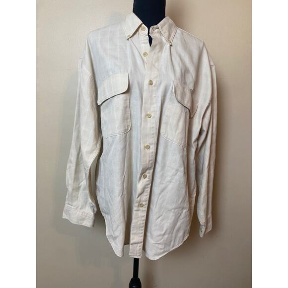 eddie bauer mens button down long sleeve shirt large - Picture 1 of 5